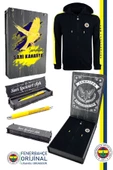 Fenerbahçe Orijinal Lisanslı Kapüşonlu Tam Fermuar Spor Sweat + Kalem Set Özel Ahşap Kutulu - 1