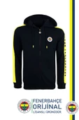 Fenerbahçe Orijinal Lisanslı Kapüşonlu Tam Fermuar Spor Sweat + Bileklik Set Özel Ahşap Kutulu - 2