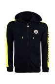 Fenerbahçe Orijinal Lisanslı Kapüşonlu Tam Fermuar Spor Sweat - 2