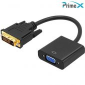 PrimeX PX-1300 DVI to VGA Aktif Dönüştürücü Kablo (DVI-D Erkek VGA Dişi) - 2