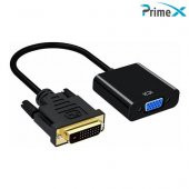 PrimeX PX-1300 DVI to VGA Aktif Dönüştürücü Kablo (DVI-D Erkek VGA Dişi) - 4