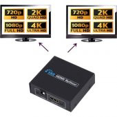 PrimeX PX-5002 1080P 2K 4K UHD 2 Port HDMI Spliter (Adaptörlü) - 4