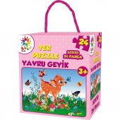 Laço Yavru Geyik 24 Parça Yer Puzzle LCYER - 1