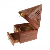 KONİK TÜTSÜ YAKMA KUTUSU BÜYÜK BOY AHŞAP - 2