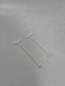 Plastik Kokteyl Cips Çatalı 9cm (100 Adet) thumbnail 2