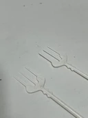 Plastik Kokteyl Cips Çatalı 9cm (100 Adet) thumbnail 5