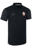 Galatasaray Orijinal Lisanslı Polo Yaka Siyah Spor T-Shirt Hediyelik Ahşap Kutulu - 4