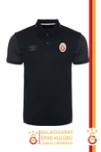 Galatasaray Orijinal Lisanslı Polo Yaka Siyah Spor T-Shirt thumbnail 1