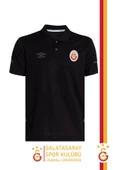 Galatasaray Orijinal Lisanslı Polo Yaka Siyah T-Shirt Ahşap Kutulu thumbnail 2