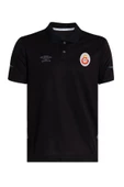 Galatasaray Orijinal Lisanslı Polo Yaka Siyah T-Shirt - 2