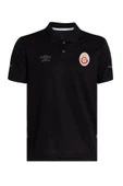Galatasaray Orijinal Lisanslı Polo Yaka Siyah T-Shirt Ahşap Kutulu thumbnail 5