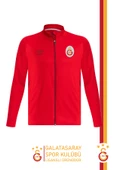 Galatasaray Orijinal Lisanslı Tam Fermuarlı Dik Yaka Kırmızı Antrenman Sweat - 1
