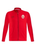Galatasaray Orijinal Lisanslı Tam Fermuarlı Dik Yaka Kırmızı Antrenman Sweat - 4
