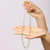 14 Ayar Olimpik Altın Zincir 50 Cm thumbnail 5