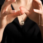 14 Ayar Altın Kolye Damla thumbnail 1