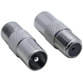 Ayt F Konnektör Dişi Anten Fişi Erkek Çevirici Uydu Soket Konnektörü - 1