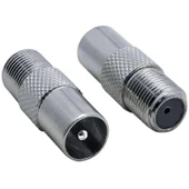 Ayt F Konnektör Dişi Anten Fişi Erkek Çevirici Uydu Soket Konnektörü - 2