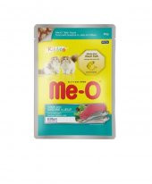 Me-O Pauch Jöle İçinde Kitten Ton Balıklı Sardalyalı Kedi Konserve Mama 80 gr - 1