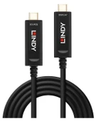 LINDY - LIN-38501 5m Fibre Optic Hybrid USB Type C Cable, Audio / Video Only - 1