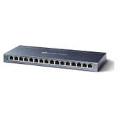 TP-LINK TL-SG116 16 PORT 10/100/1000 YONETILEMEZ DESKTOP SWITCH thumbnail 1
