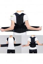 Unisex Siyah Dik Duruş Korsesi Kifoz Skolyoz Korsesi - 1