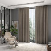 Blackout Karartma Perde 123 Süt Kahve 200 x 260 - 1