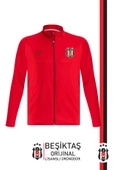 Beşiktaş Orijinal Lisanslı Tam Fermuarlı Dik Yaka Kırmızı Antrenman Sweat Hediyelik Ahşap Kutulu thumbnail 2