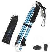 HyMark Trekking Hafif Katlanabilir 105-125cm Dağcı Doğa Kamp Yürüyüş Tırmanma Batonu - 1
