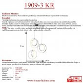 Eray Aydınlatma 1909-3 Krom 3 lü Led Avize thumbnail 3