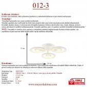 Eray Aydınlatma 012-3 Dimmer Kumandalı Led Avize - 3