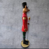 Dekoratif Sincap Asker Biblo, Kırmızı, 37 Cm., Dekoratif Yılbaşı - 8