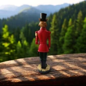 Dekoratif Sincap Asker Biblo, Kırmızı, 37 Cm., Dekoratif Yılbaşı - 3