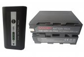 SANGER 7500 mAh Göstergeli NP-F970 Mc2500 Kamera Bataryası - 1