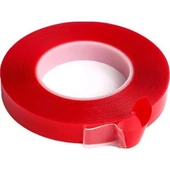 Çift Taraflı Çok Kuvvetli Silikonlu Su Geçirmez Akrilik Şeffaf Bant 10mm X 5mt - 1