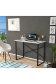Mobigoom Mobigoom Metal Çalışma Masası Mini Çalışma Masası Laptop Masası Bilgisayar Masası Beyaz - 1