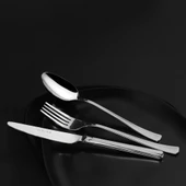 Serenk Paris Çelik Çatal Kaşık Bıçak Takımı 18 Parça, Premium 18/10 Paslanmaz Çelik thumbnail 2