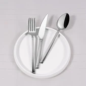 Serenk Barselona Çelik Çatal Kaşık Bıçak Takımı 18 Parça, Premium 18/10 Paslanmaz Çelik thumbnail 3