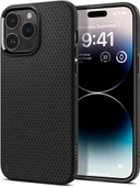 Spigen iPhone 14 Pro Max Kılıf Liquid Air Matte Black - ACS04813 thumbnail 1
