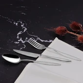 Serenk Milano Çelik Çatal Kaşık Bıçak Takımı 18 Parça, Premium 18/10 Paslanmaz Çelik thumbnail 3