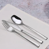 Serenk New York Çelik Çatal Kaşık Bıçak Takımı 18 Parça, Premium 18/10 Paslanmaz Çelik Malzeme thumbnail 3