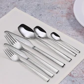 Serenk New York Çelik Çatal Kaşık Bıçak Takımı 42 Parça, Premium 18/10 Paslanmaz Çelik Malzeme thumbnail 2