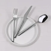 Serenk New York Çelik Çatal Kaşık Bıçak Takımı 18 Parça, Premium 18/10 Paslanmaz Çelik Malzeme thumbnail 2