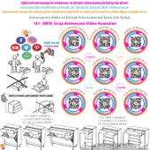 Modilayn AFRA 80x173x32,5 cm 1 Çekmece 3 Kapak 3 Raf 6 Bölme Çok Amaçlı Banyo & Mutfak Dolabı - 5