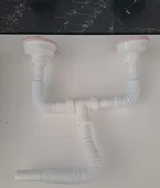 KÖRÜKLÜ SİFON LÜX ÇİFTLİ ÇÖP MAK ( METAL BİLYALI ) - SÜZGÜ Ø 110 mm - Ø 32 LİK ÇIKIŞLI thumbnail 2