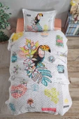 Clasy Ranforce Dört Mevsim Tek Kişilik Paradise V1 Somon - 1