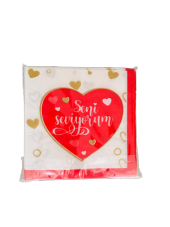 SENİ SEVİYORUM KALPLİ PEÇETE 20Lİ - 1