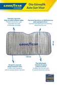 GOODYEAR ANTİ-UV OTO GÜNEŞLİK 120 X 60 CM - 4