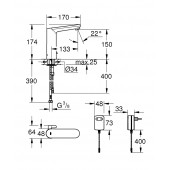 Grohe Eurosmart Cosmopolitan E Fotoselli Lavabo Bataryası 36421000 - 2