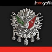 OTOGRAFİK - OSMANLI TUĞRA ARMA OTO STICKER - 1
