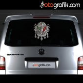 OTOGRAFİK - OSMANLI TUĞRA ARMA OTO STICKER - 2